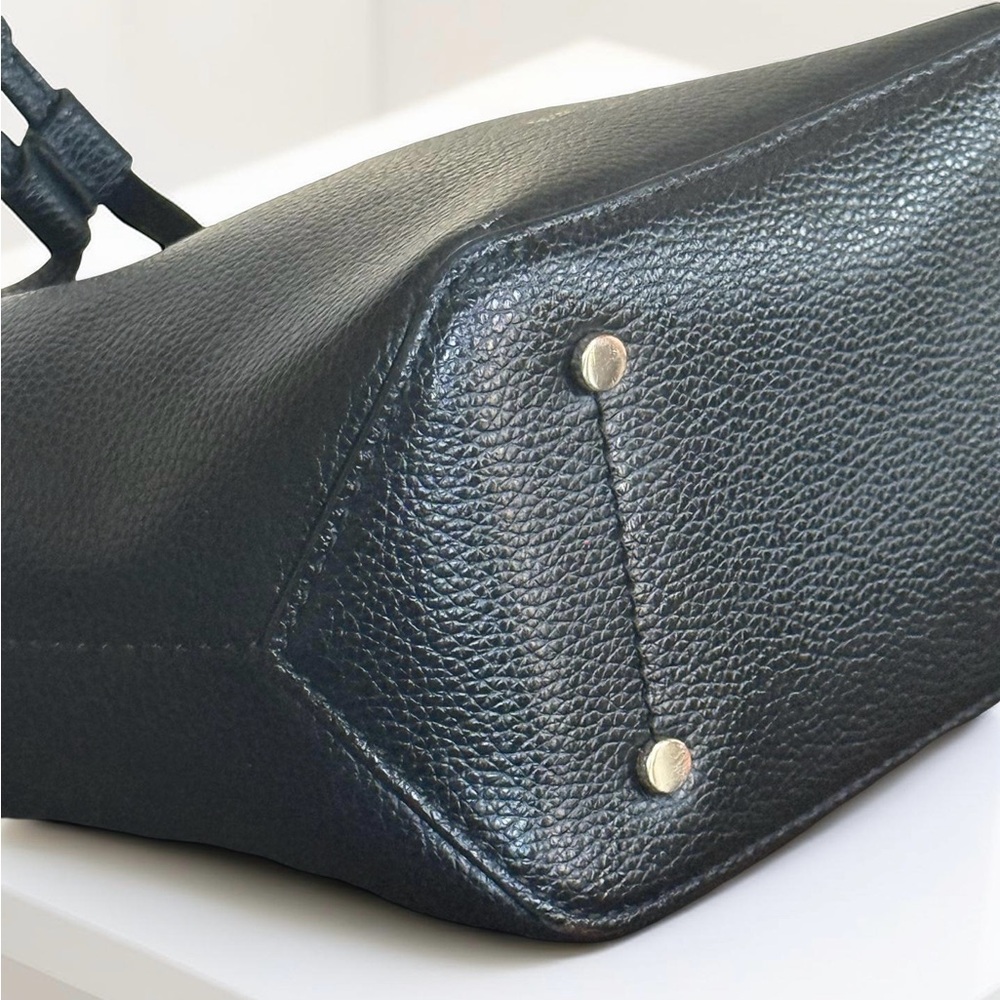 Kate Spade Mini Black Leather Bucket Top Handle Handbag! - Picture 7 of 9